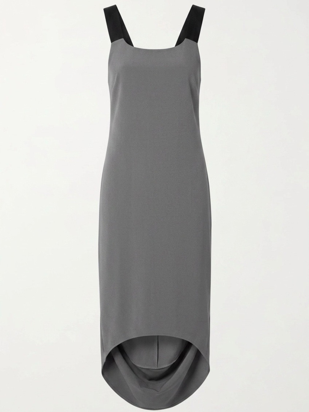 Rag & Bone Silk Charcoal Tank Dress Scoop Neck Open Back